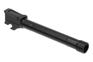 Grey Ghost Precision SIG P320 full size Threaded Barrel features a black Nitride finish